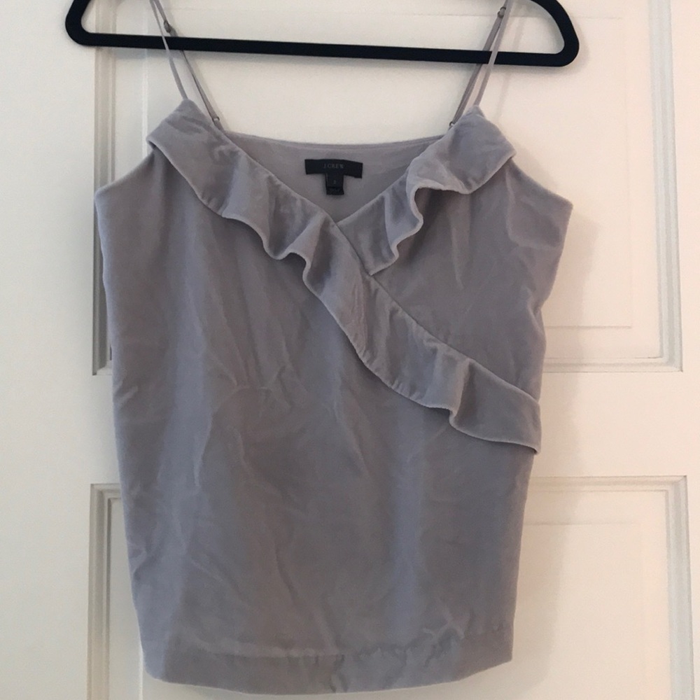 Velvet grey camisole Jcrew